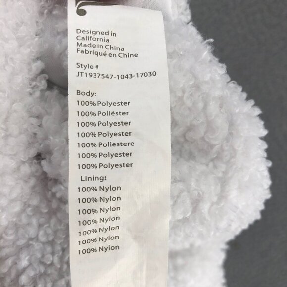 Fabletics Coat Womens Small Cher Polar Fleece Gray Jacket Reversible Hooded Zip - Picture 11 of 15